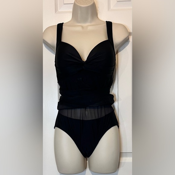 VENUS Swim Dress One Piece, Wire Free, Black, Size 8, NWOT - Picture 2 of 8